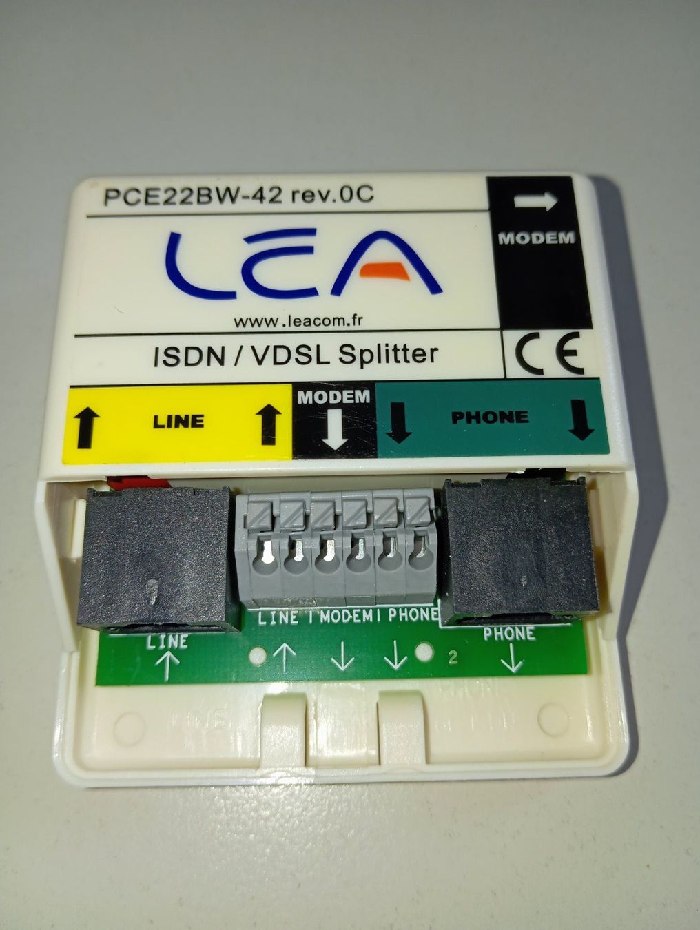 Laufwerke & Adapter: LEA ISDN/VDSL Splitter PC22BW-42 rev.0C – Gebraucht aus Brüttisellen von VideoGang