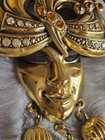 Vintage Top Masken Brosche, ca 1950 West-Germany