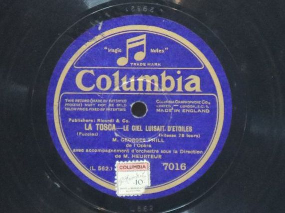 Dischi in vinile: Schellack Schallplatte La Tosca / Pailasse – Usato da Eschenbach SG venduto da Astalavista 2