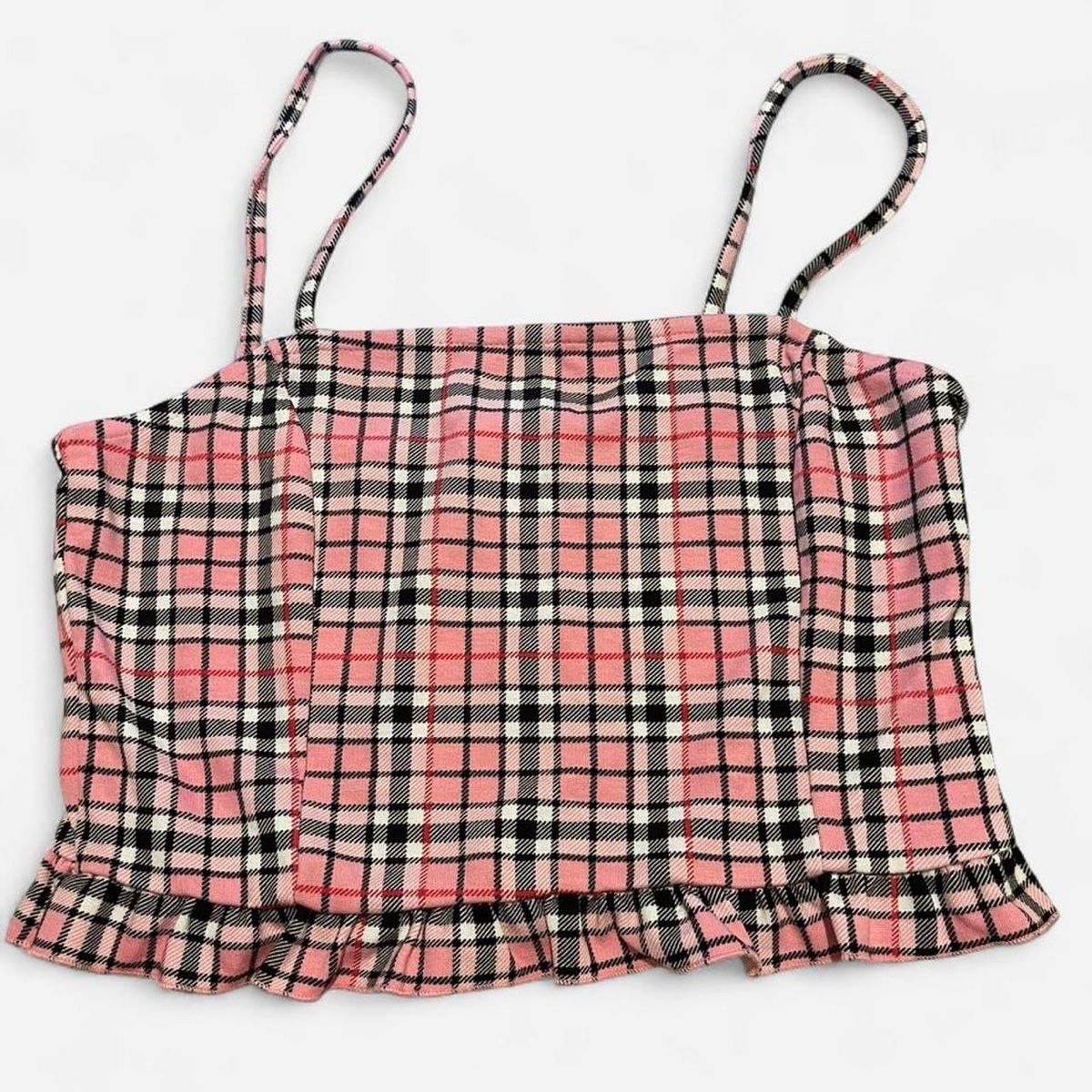 Tops: Pink Plaid Crop Top – Neuf avec emballage d'origine à Basel par 1moonstar