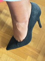 Escarpins noirs strass