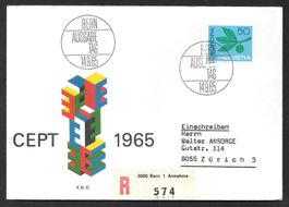R-FDC 435 Europamarke ET 14.9.1965 schön illustriert