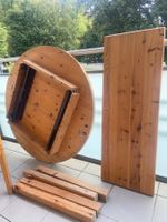 Last Call ! Stabiler runder Holztisch ausziehbar + 4 Stühlen