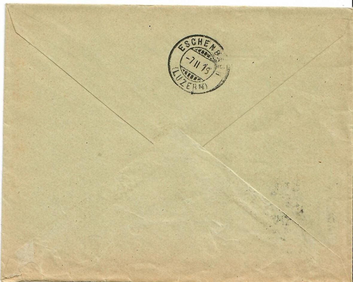 Tutti i francobolli: Brief, Widmer & Co Hasle bei Burgdorf 1918 – Usato da Hochdorf venduto da Ziegel-16 1