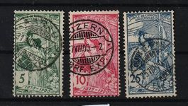 1900 UPU, Nrn. 77B-79B, gest.