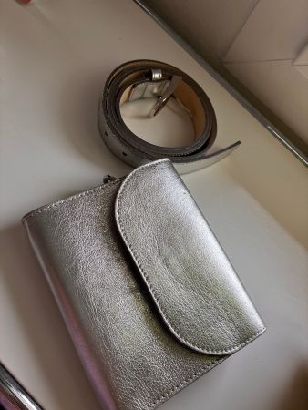 Leder Bauchtasche / Clutch ( Madeleine)