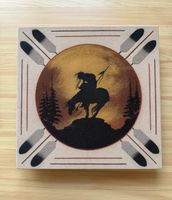 Sandbild mit Indianermotiv