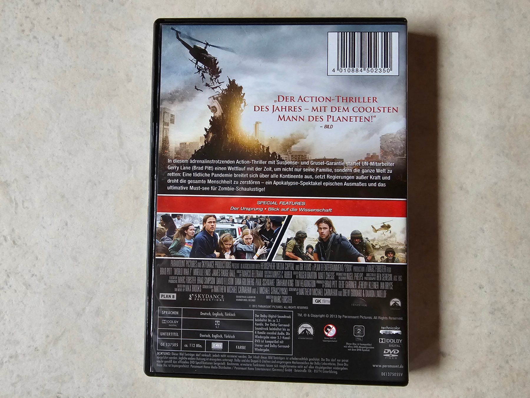 Tutti i DVDs: World War Z         (Brad Pitt) – Usato da Schneisingen venduto da backstore24 1