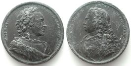 RRR! Probe 1747 v. J. Dassier, Medaille Sachsen / Oranien