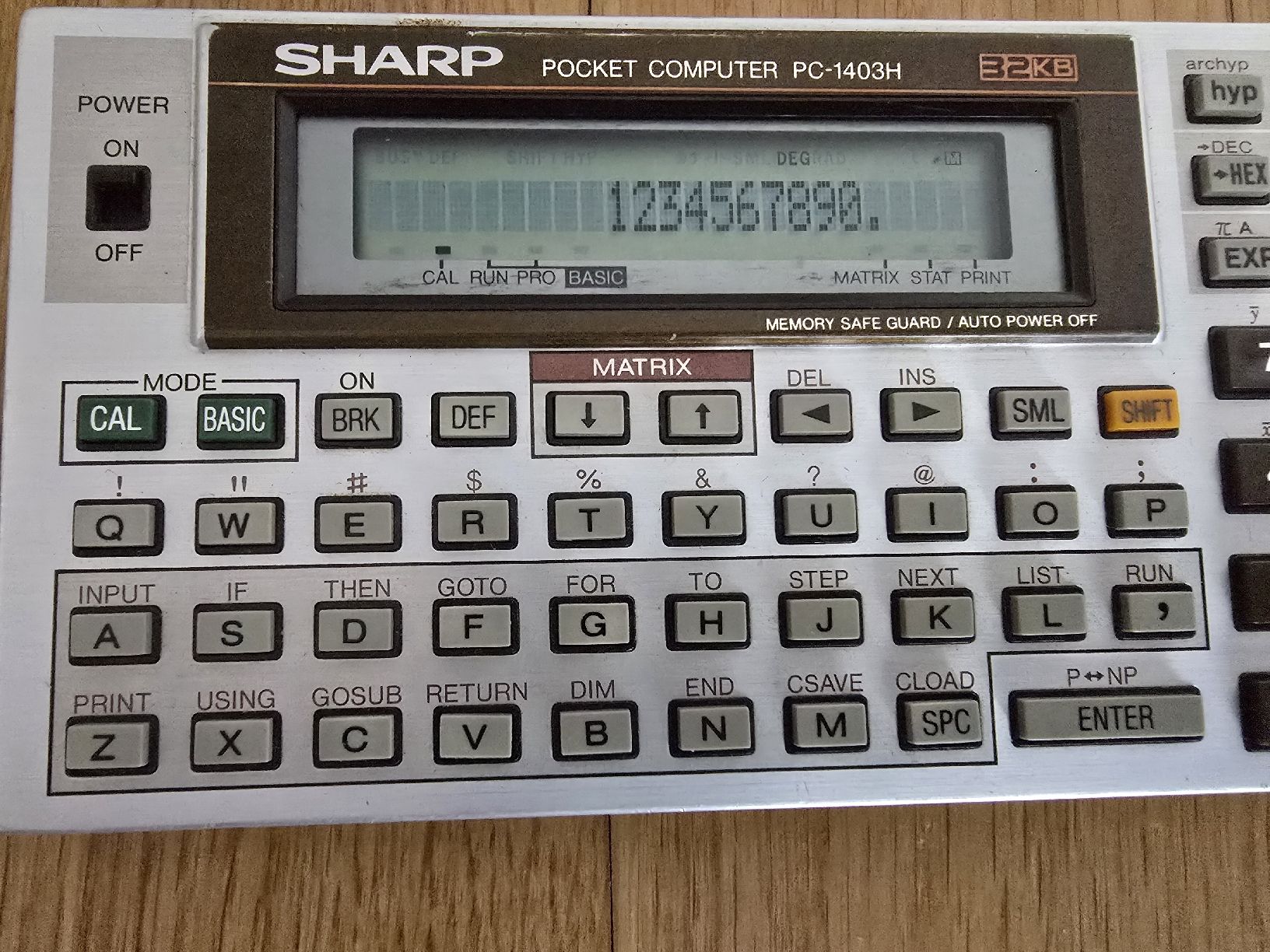 Sharp Calcolatrici tascabili: Sharp pocket computer pc-1403h – Usato da Lenzburg venduto da cameleoncolor 1