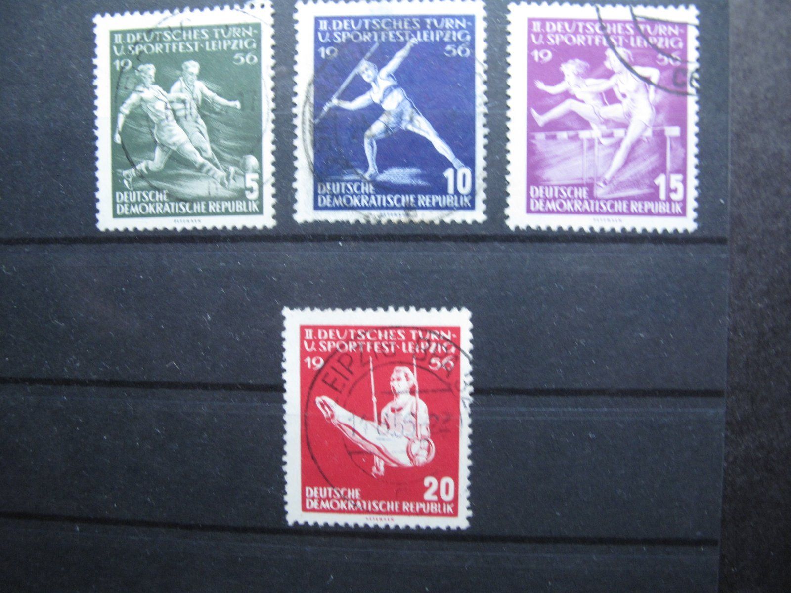 Alle Briefmarken: DDR 1956  Turn & Sportfest gest. – Gebraucht aus Wil SG von fva01