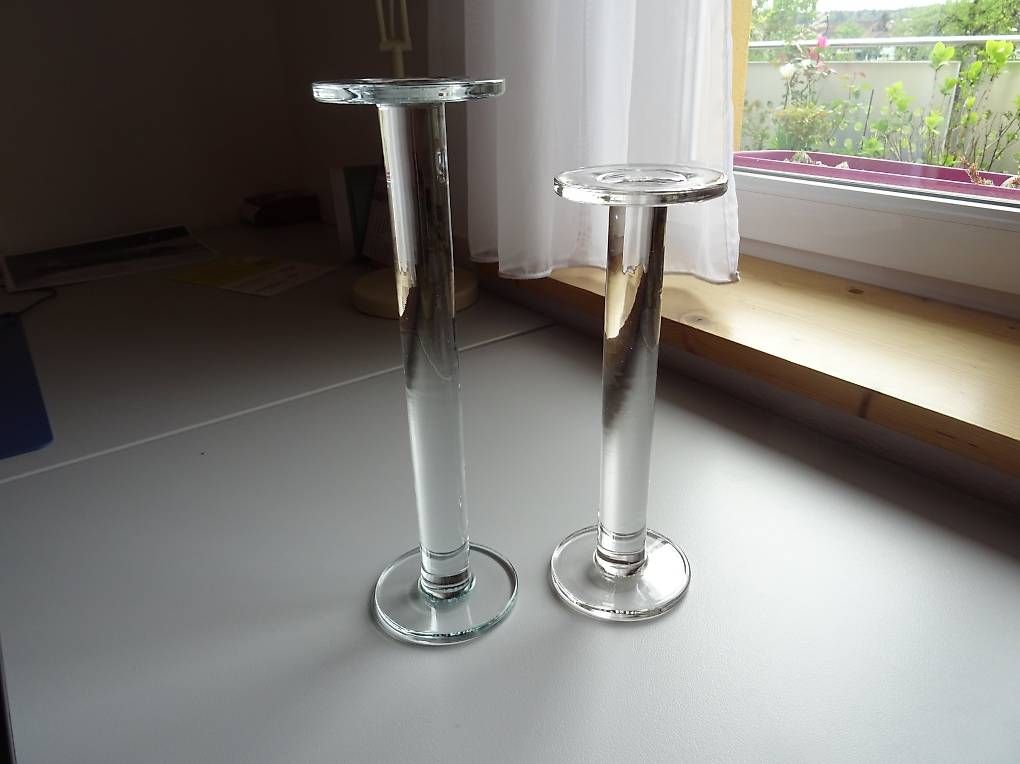 Glasi Hergiswil Portacandele: 2 Kerzenständer Glasi Hergiswil – Usato da Niederbipp venduto da PiaZ01