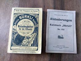 David Bürkli - Kursbuch Schweiz 1918 mit Beilage