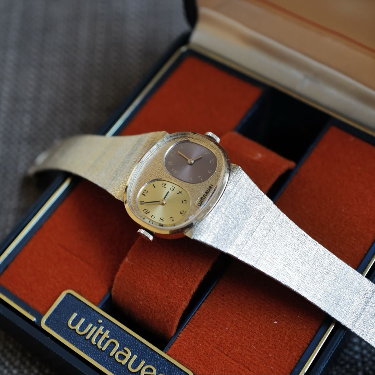 Swiss Orologi: Montre Vintage Witnauer Dual Time – Nuovo (secondo la descrizione) da Genève venduto da SpeedyTuesday 4