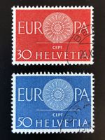 CH1960 EUROPA oblitérés - Zu 373-374