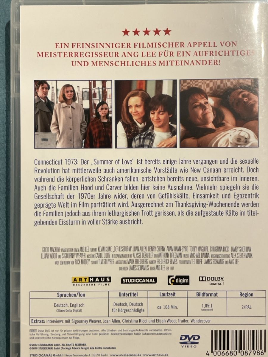 Tous les DVDs: Der Eissturm (1997) – D'occasion à Waldenburg par Mimily33 1