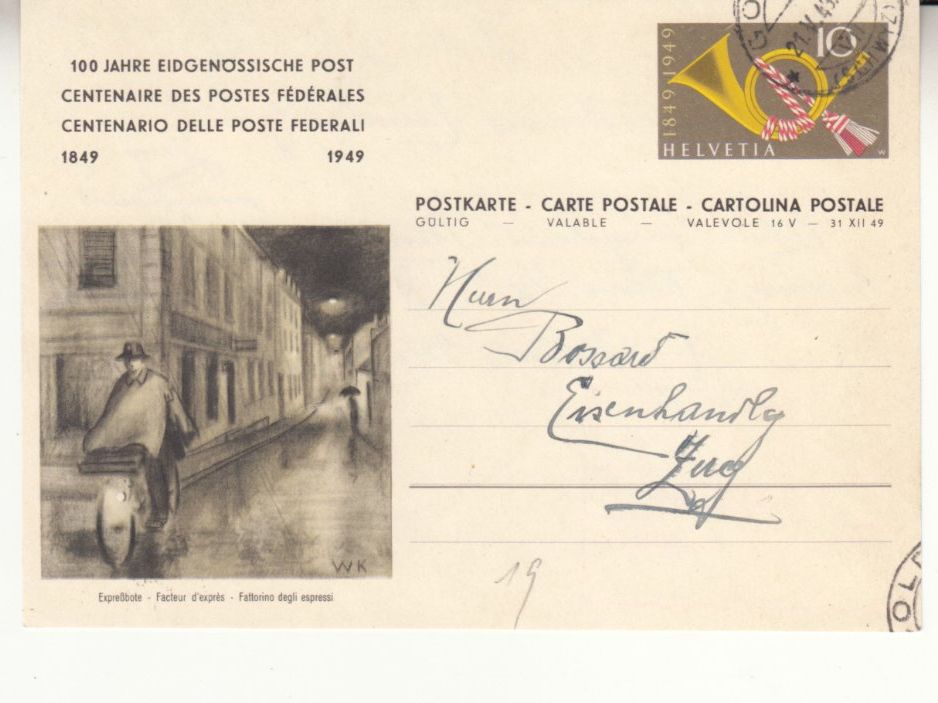 Tutti i francobolli: SGK PK 180.004 Expressbote – Usato da Bürglen TG venduto da StampGraf