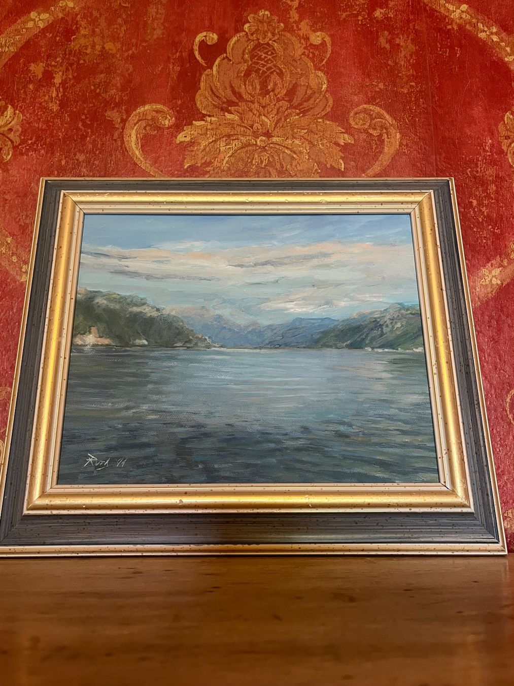 Dipinti: Tableau Paysage Lac et Montagnes – Usato da GENEVE venduto da hehakasapa 5