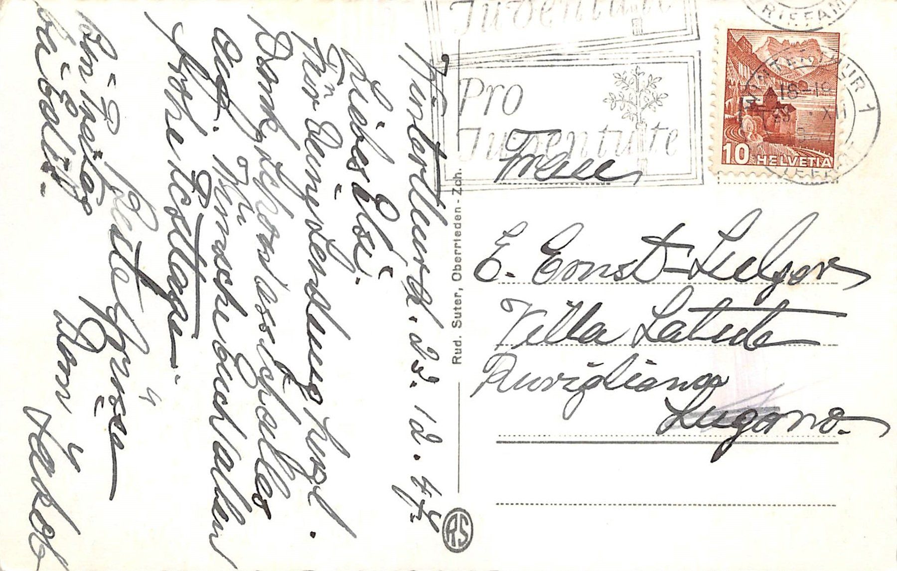 Cartes postales: Winterthur, vom Bäumli aus – D'occasion à Ottikon b.Kemptth. par Neptun1974 1