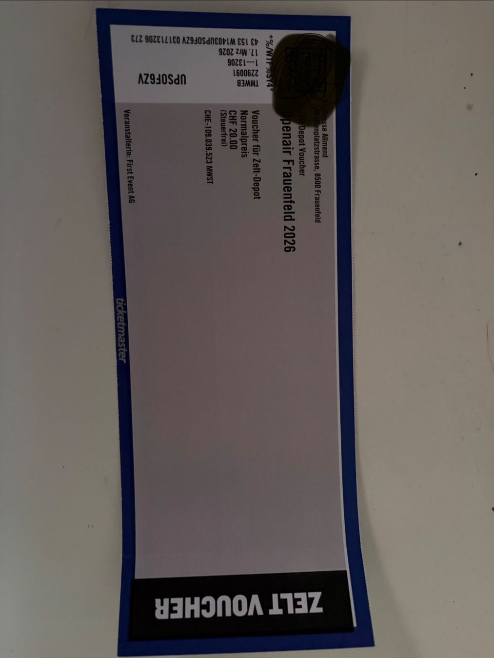 Biglietti: Openair Frauenfeld Ticket 2026 – Nuovo e nell'imballaggio originale da Muhen venduto da lea_9nmc