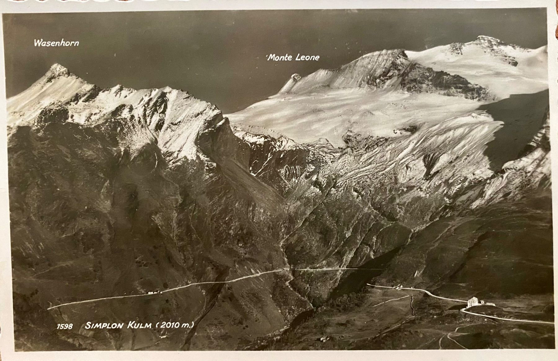 Cartoline postali: Simplon Kulm - Wasenhorn, Monte Leone - Passstrasse – Usato da Root venduto da ENGLAND-TREASURES 1