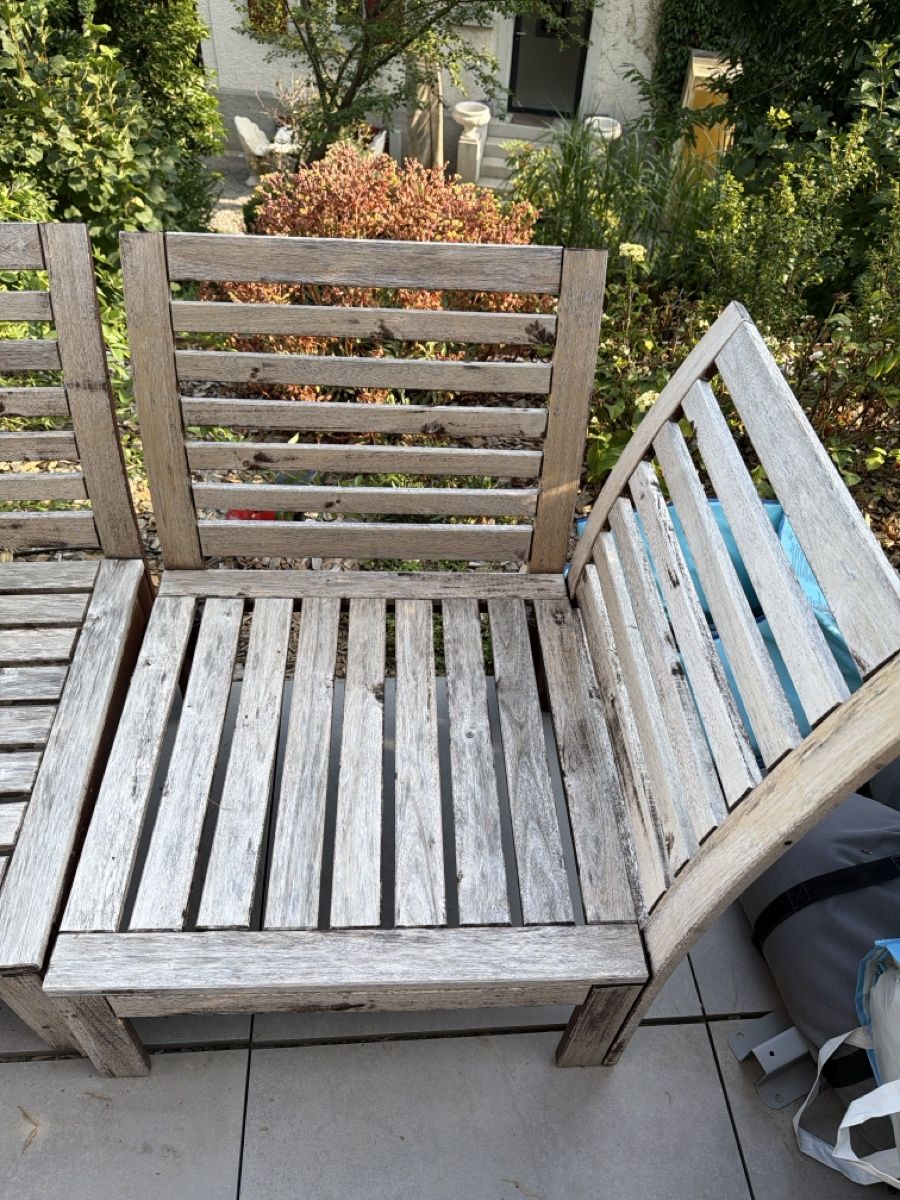 Holzartikel: Holz Gartenbank 3-teilig – Gebraucht aus Zürich von maricampos 1