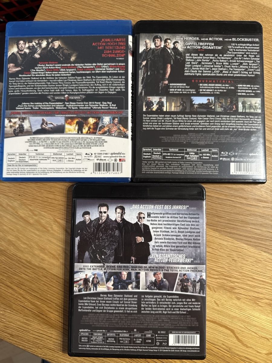 Tutti i DVDs: The Expendables 1-3 – Usato da Münsingen venduto da Sim2977 1