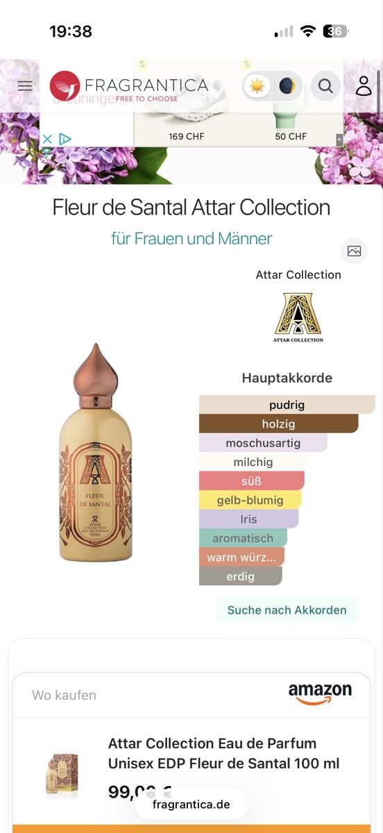 Profumi & Eau de Toilette: Attar Collection Fleur de Santal, 2 ml – Usato da Sursee venduto da nri_sbv9 1
