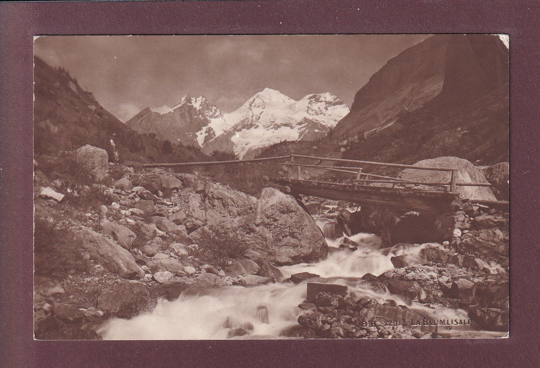 Ansichtskarten: BLÜMLISALP - 1916 – Gebraucht aus Pully von nicecards