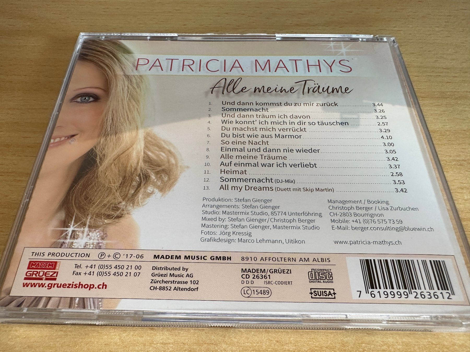 CD: Patricia Mathys - Alle Meine Träume – Usato da Rikon im Tösstal venduto da Alpenmutz 1