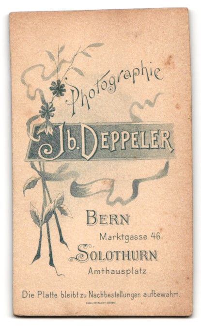 Fotografie & Manifesti: Fotografie Jb. Deppeler, Bern, Marktgass – Usato da Berlin venduto da bartko-reher 1