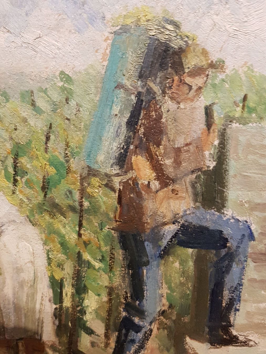 Dipinti: belle scène de vendanges sur la Côte – Usato da Lausanne venduto da leneko 3