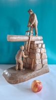Grosse Huggler Brienz Holzsäger Stamm Skulptur Signiert rar