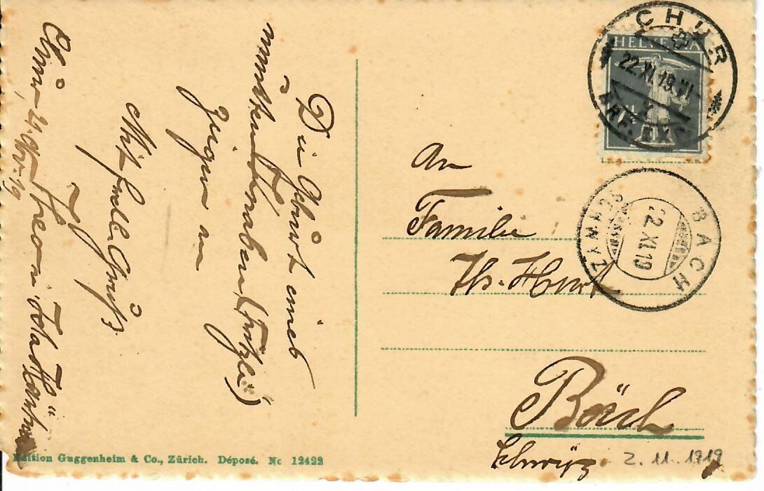Cartes postales: Chur 1919 – D'occasion à Hochdorf par Ziegel-16 1