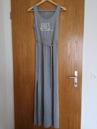 WAVES ARE CALLING Sommerkleid mit Schlitzen Gr. 36/38 grau
