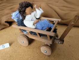 Wagen / Leiterwägeli Kind Schwarzenberger Krippenfiguren N5