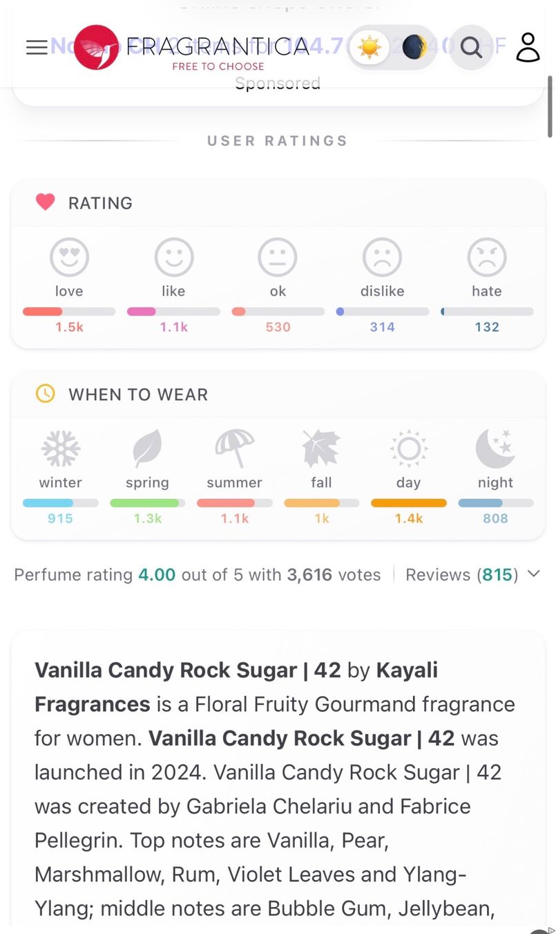 Kayali Profumi & Eau de Toilette: KAYALI VANILLA CANDY ROCK SUGAR | 42 EDP Duftprobe - 2 ml – Usato da Zürich venduto da deruja 4