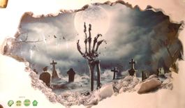 🧟‍♂️ 3D Zombie Wandaufkleber – Gruselig Cool! 🧟‍♀️💫