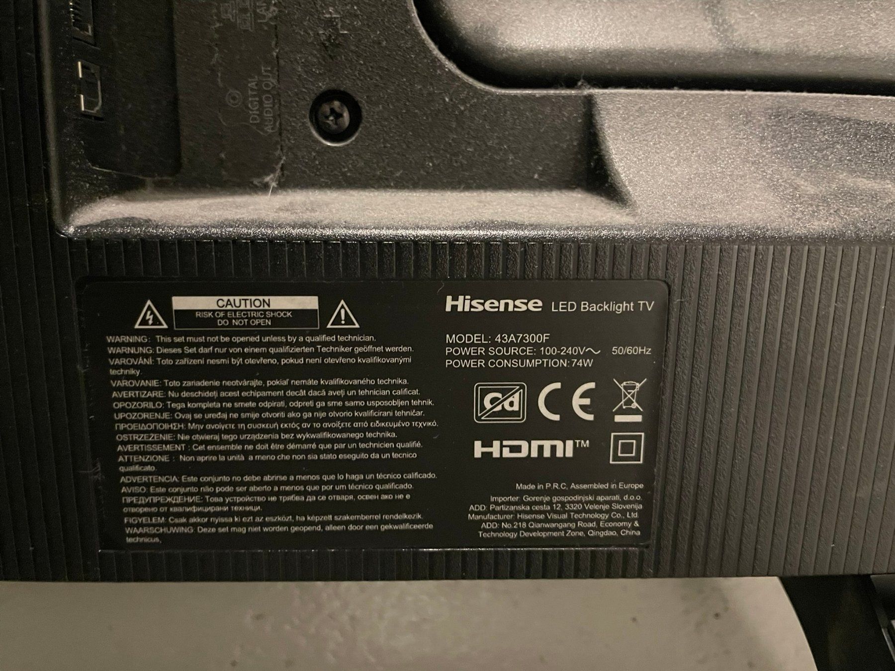 Appareils TV: Hisense Fernseher 43A7300F – D'occasion à Thun par leandervb 1
