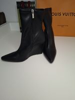 Stiefeletten Keilabsatz schwarz 