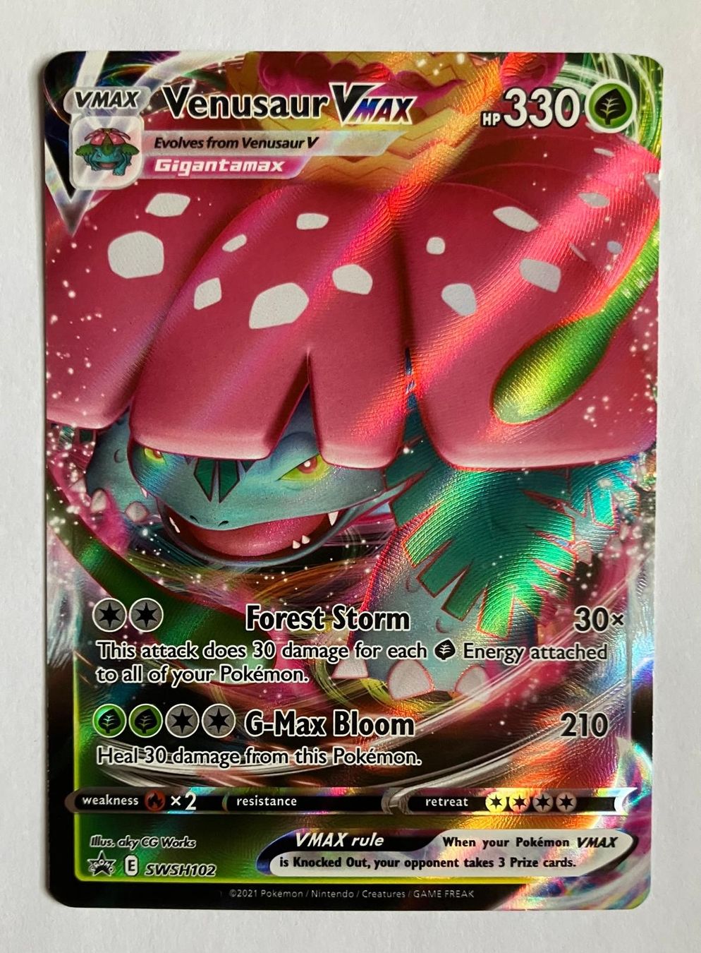 Pokémon Carte collezionabili: Bisaflor VMAX (SWSH102) – Usato da Watt venduto da bentob2012