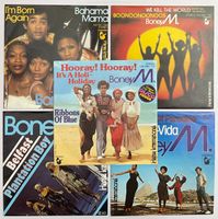 Singles: 5x BONEY M. (70/80er Jahre) ... Futter für Jukebox!