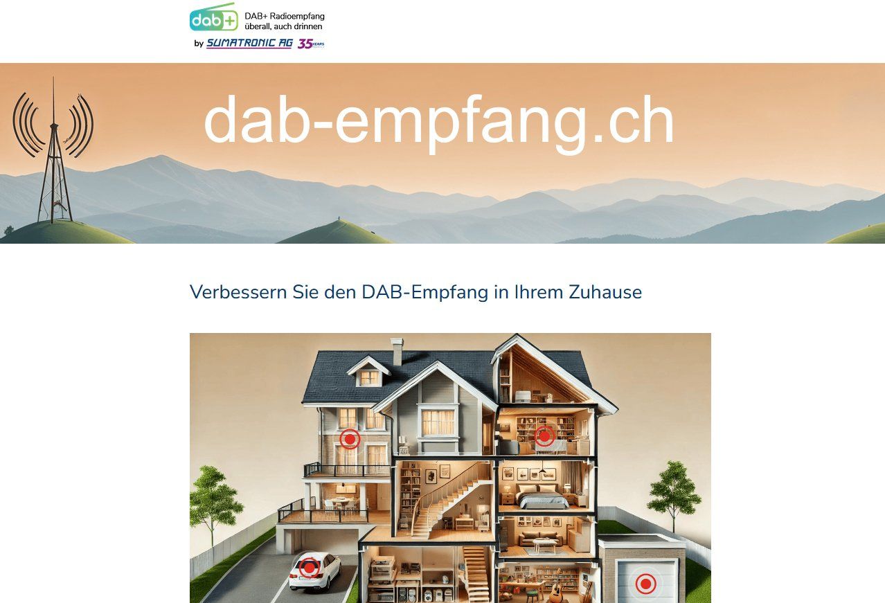 Radiocomunicazione: DAB+ Antenne - Empfangsantennen Kit - Fenstersimsantenne – Nuovo e nell'imballaggio originale da Unterägeri venduto da sumatronic 8