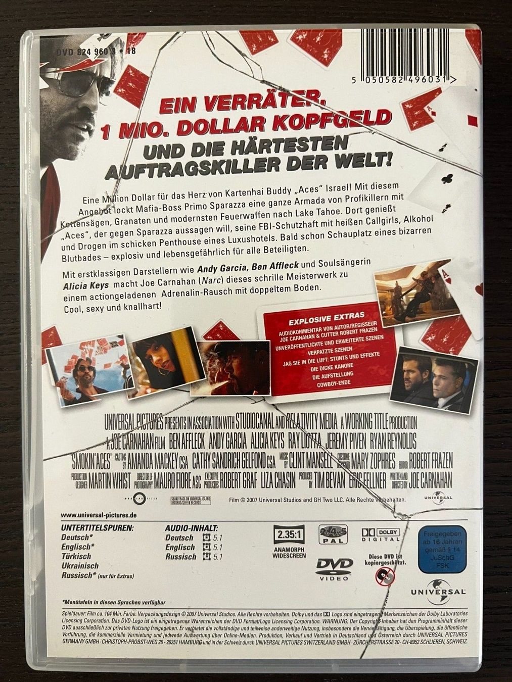 Tutti i DVDs: Smokin Aces – Usato da Zürich venduto da FilmFreunde 1