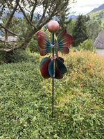 Gartendeko Metall Schmetterling Windspiel neuwertig