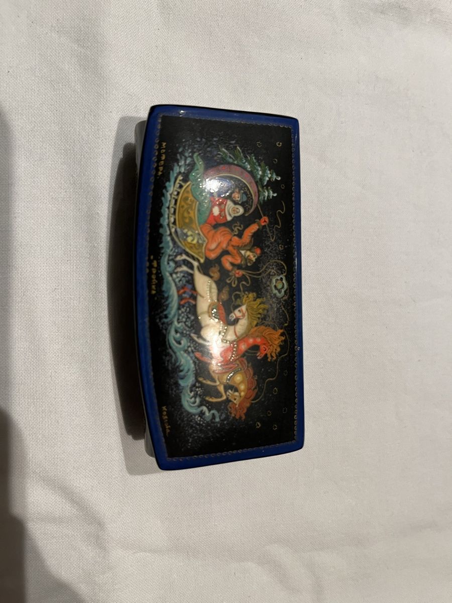 Tutte le decorazioni: Russische Lackdose Schmuckdose Vintage – Usato da Basel venduto da WissenToGo 6