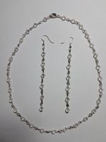 Schmuckset (Ohrringe + Halskette) - neu, handmade