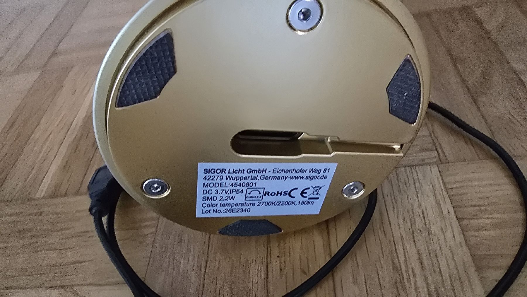 Lampade: Sigor Nudrop gold Akkulampe – Usato da Zürich venduto da rolf290 1