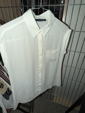 Bluse weiss kurzarm