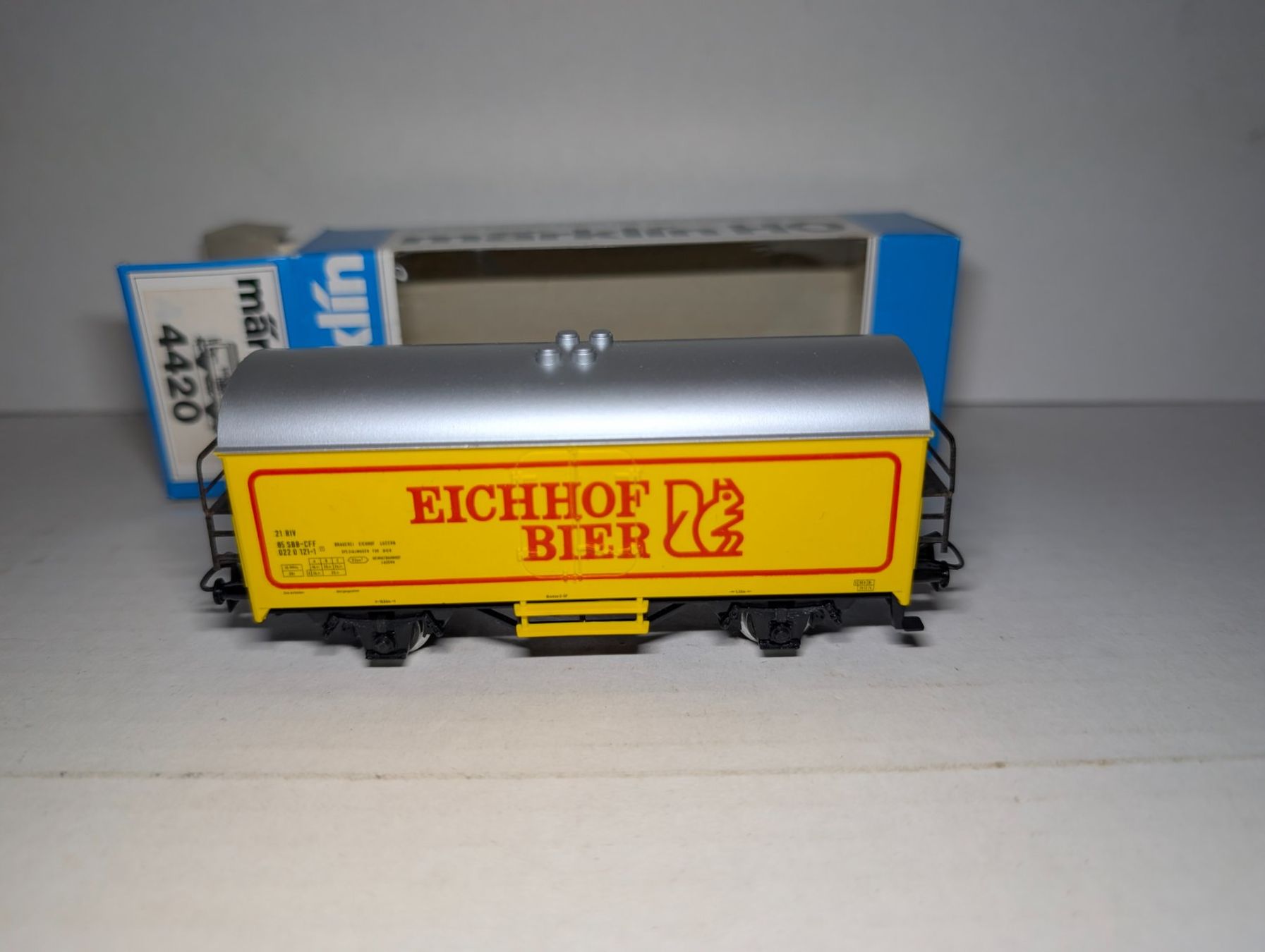 Märklin Modellini di ferrovie: Märklin 4420 Bierwagen Eichhof Bier – Nuovo e nell'imballaggio originale da Gland venduto da NicoRe44IV 3